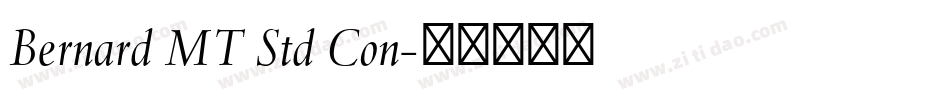 Bernard MT Std Con字体转换